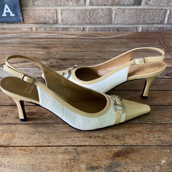 Stuart Weitzman Size 8 M Pointy Toe Slingback Heels - Picture 6 of 15